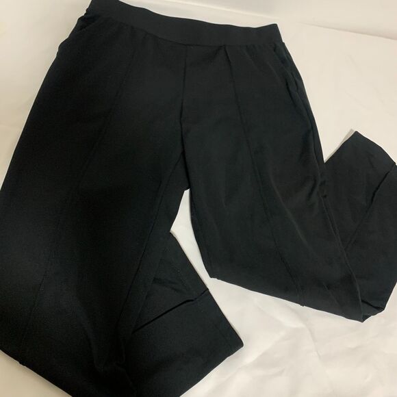 Mondetta women's pintuck straight leg pant performance luxury black color sizeM - Picture 1 of 4